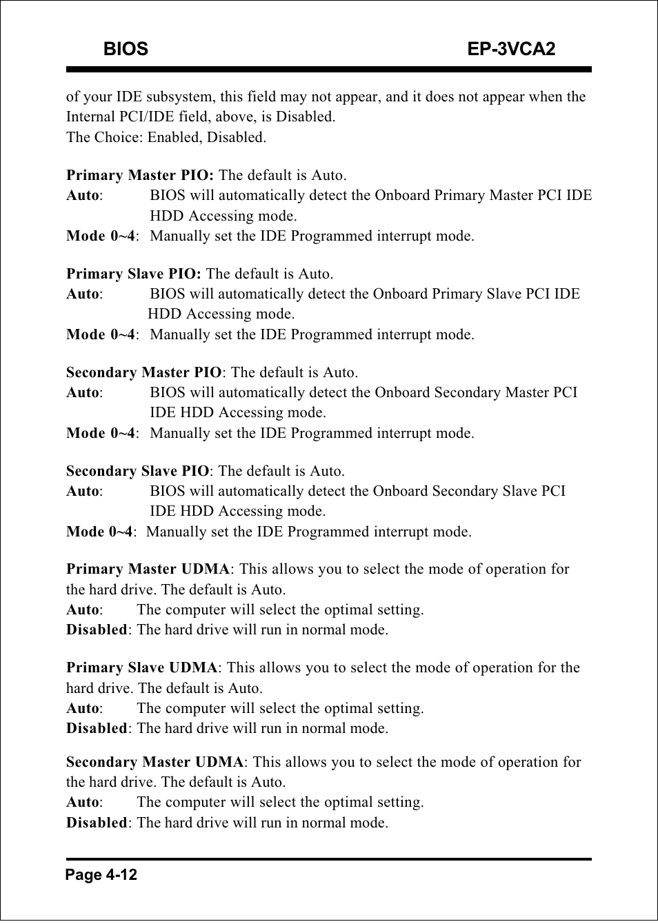Bios ep-3vca2 | EPoX Computer EP-3VCA2 User Manual | Page 38 / 71