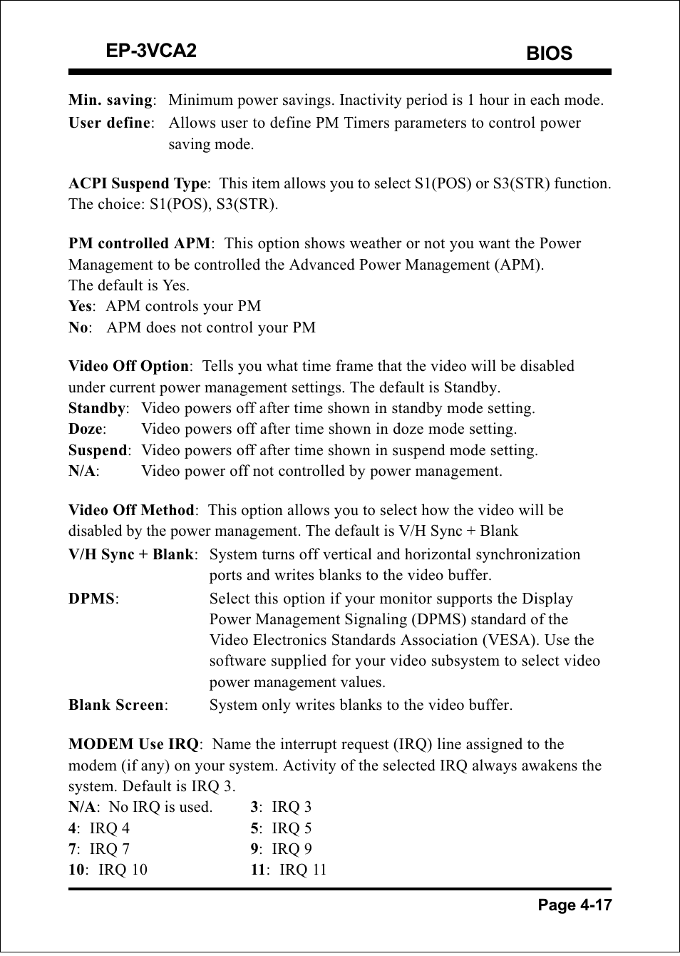 Bios ep-3vca2 | EPoX Computer EP-3VCA2 User Manual | Page 43 / 71