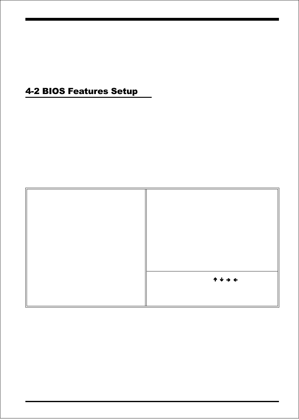 Bios ep-6vba, 2 bios features setup, Page 4-3 | Figure 3: bios features setup | EPoX Computer EP-6VBA User Manual | Page 31 / 69