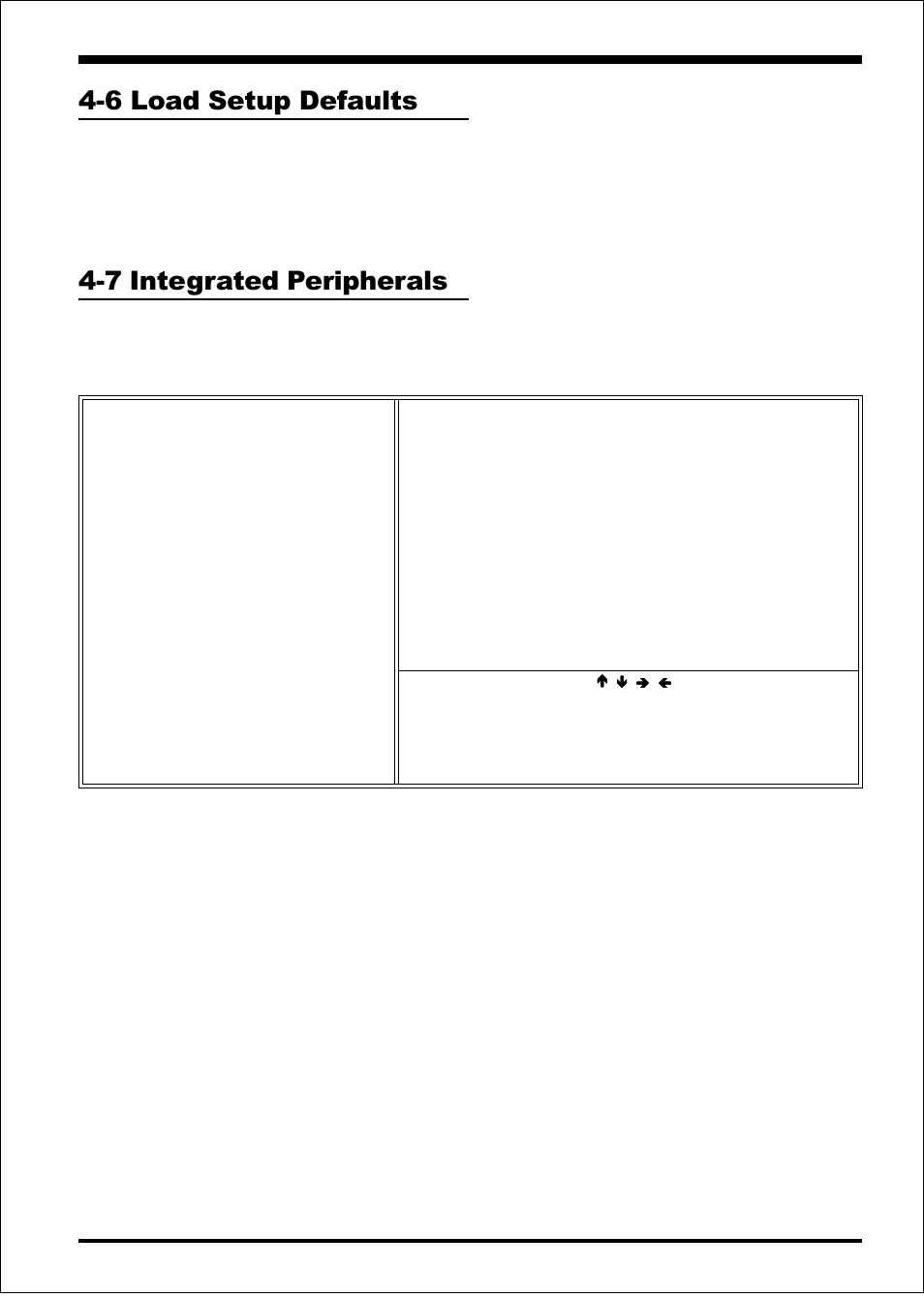 Bios ep-6vba, 6 load setup defaults, 7 integrated peripherals | Page 4-17, Figure 8: integrated peripherals | EPoX Computer EP-6VBA User Manual | Page 45 / 69