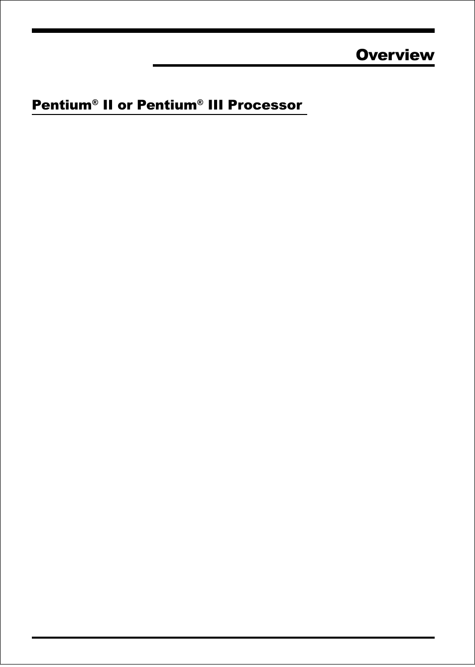 Overview, Introduction ep-6vba, Pentium | Ii or pentium, Iii processor | EPoX Computer EP-6VBA User Manual | Page 8 / 69