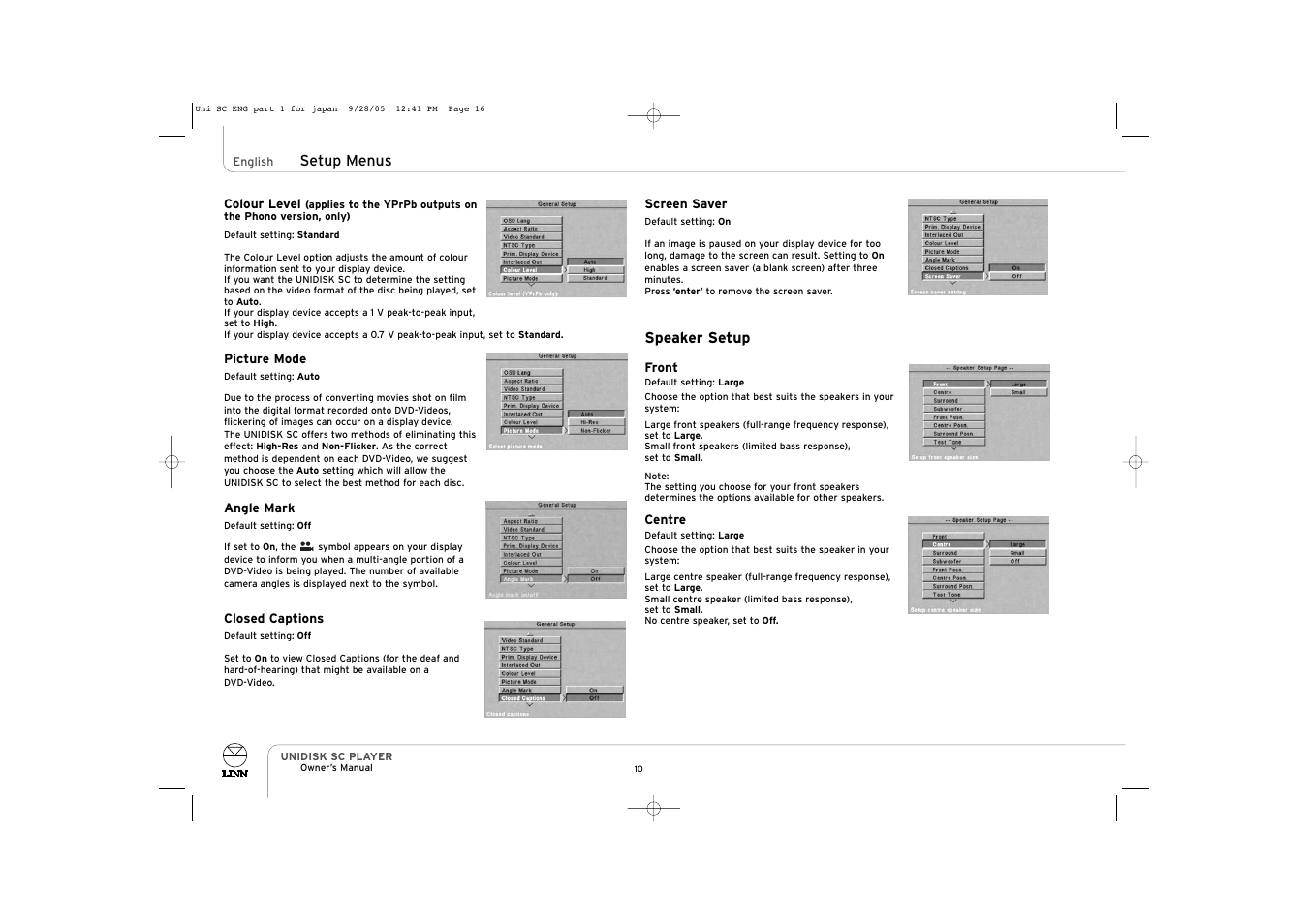 ENG Electric UNIDISK SC PLAYER User Manual | Page 16 / 42