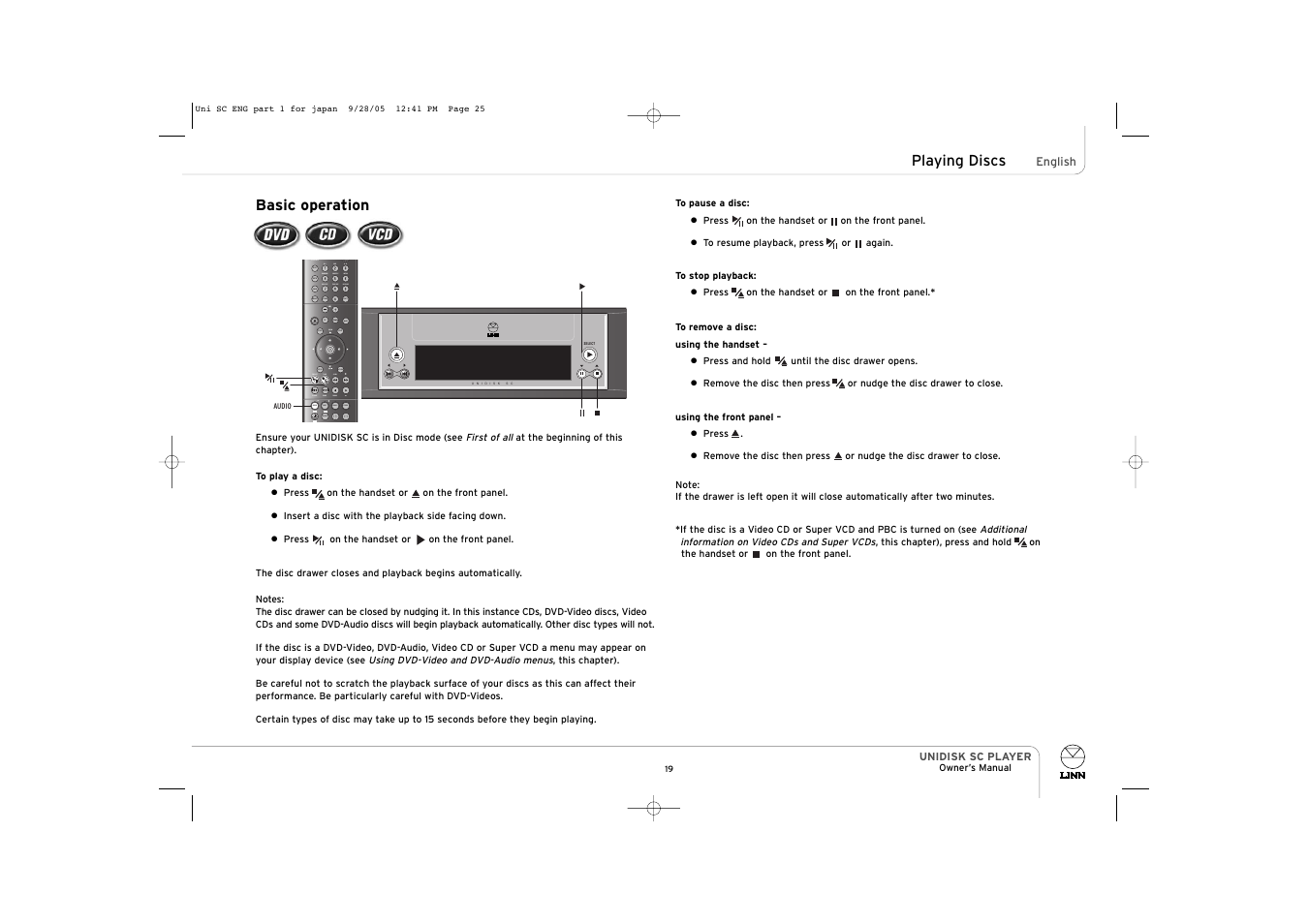 Signal band mono dvd surr | ENG Electric UNIDISK SC PLAYER User Manual | Page 25 / 42