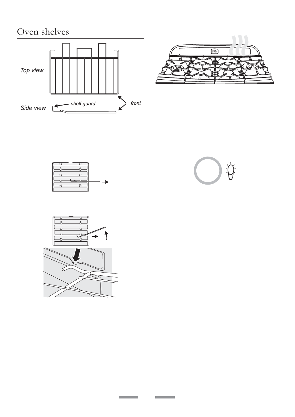 Oven shelves | ELAN Home Systems U102110-07 User Manual | Page 14 / 40