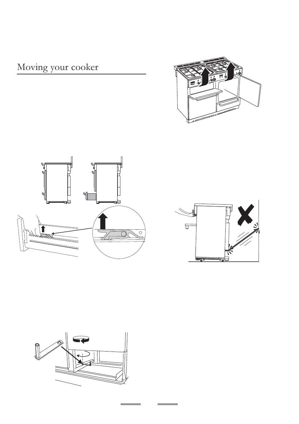 Moving your cooker | ELAN Home Systems U102110-07 User Manual | Page 21 / 40