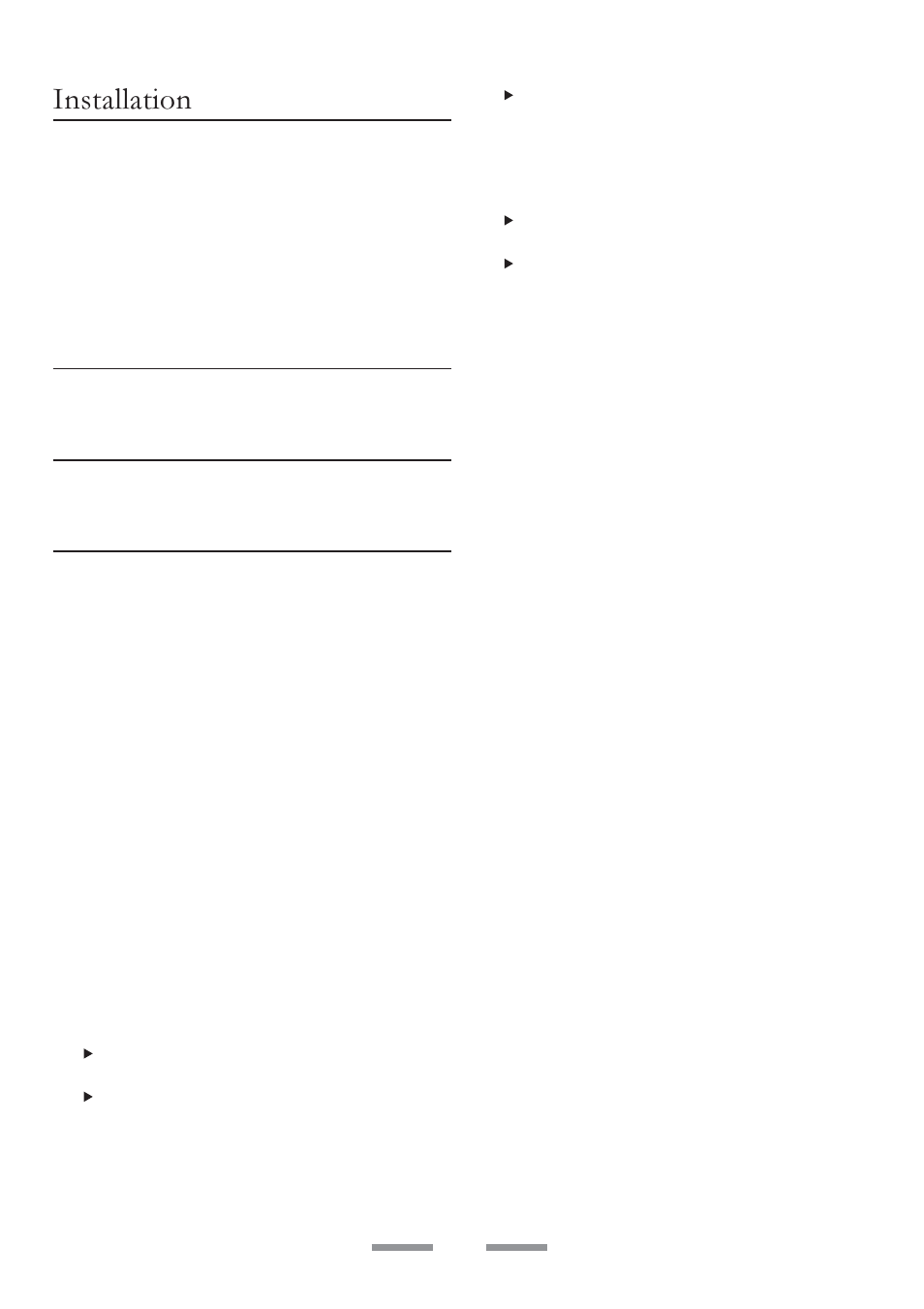 Installation, Dear installer, Provision of ventilation | Location of cooker | ELAN Home Systems U102110-07 User Manual | Page 26 / 40