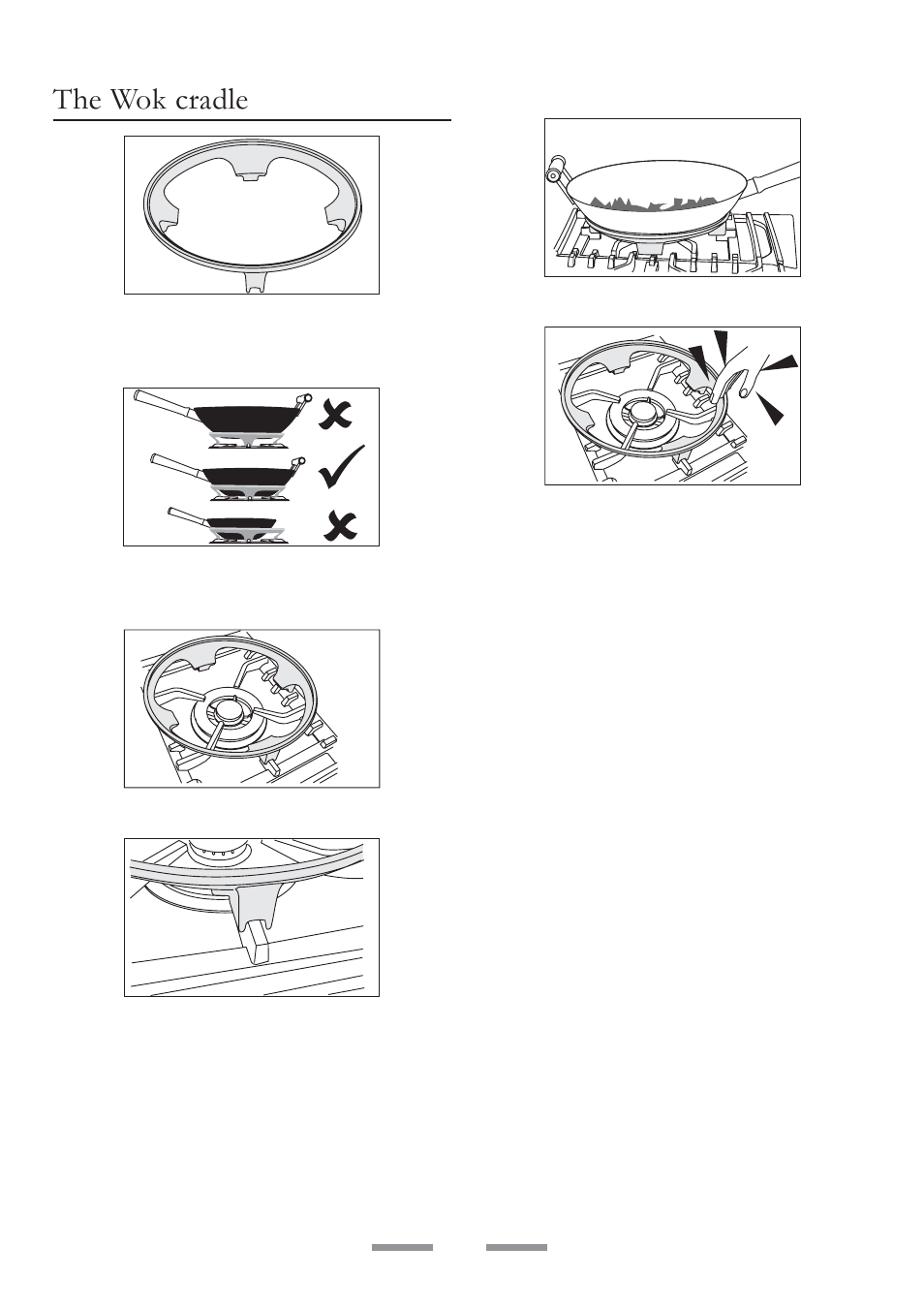 The wok cradle, Care and cleaning | ELAN Home Systems U102110-07 User Manual | Page 6 / 40