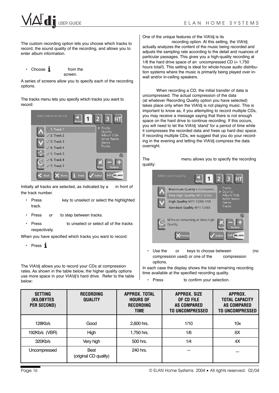 ELAN Home Systems Digital Music Server User Manual | Page 17 / 37