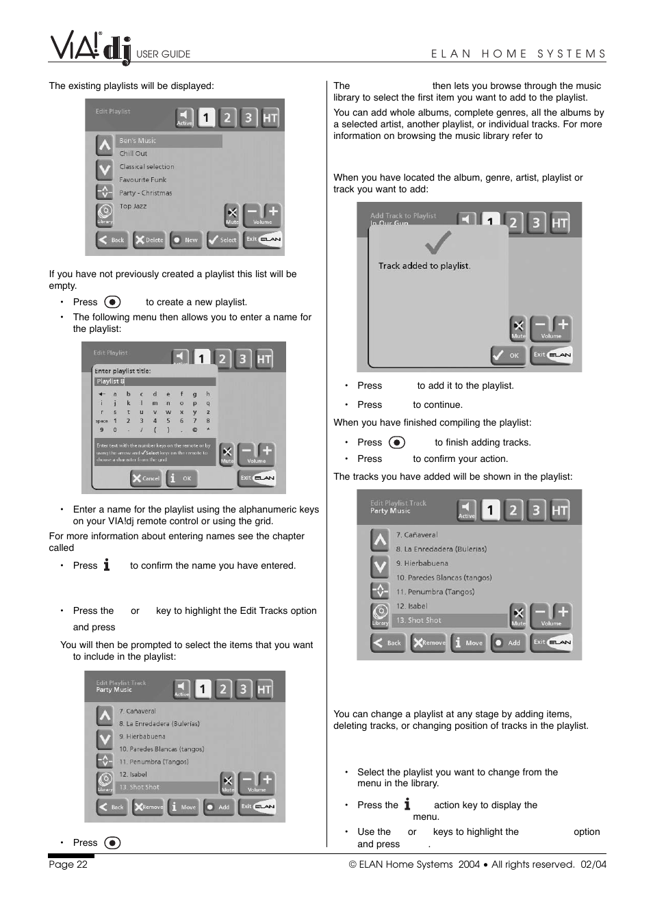 ELAN Home Systems Digital Music Server User Manual | Page 23 / 37