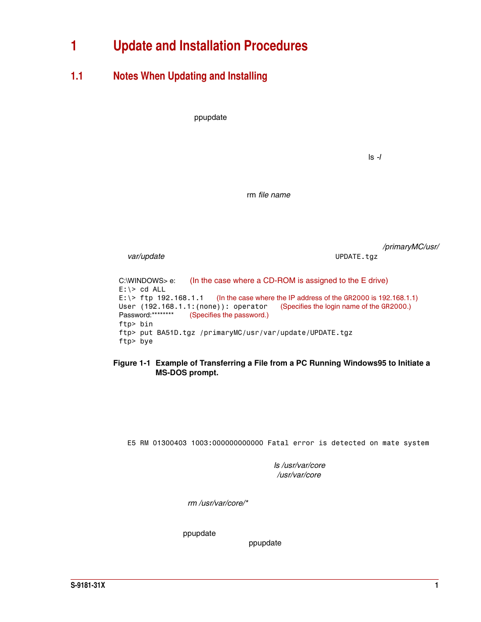 1update and installation procedures | ELAN Home Systems GR2000 User Manual | Page 11 / 18