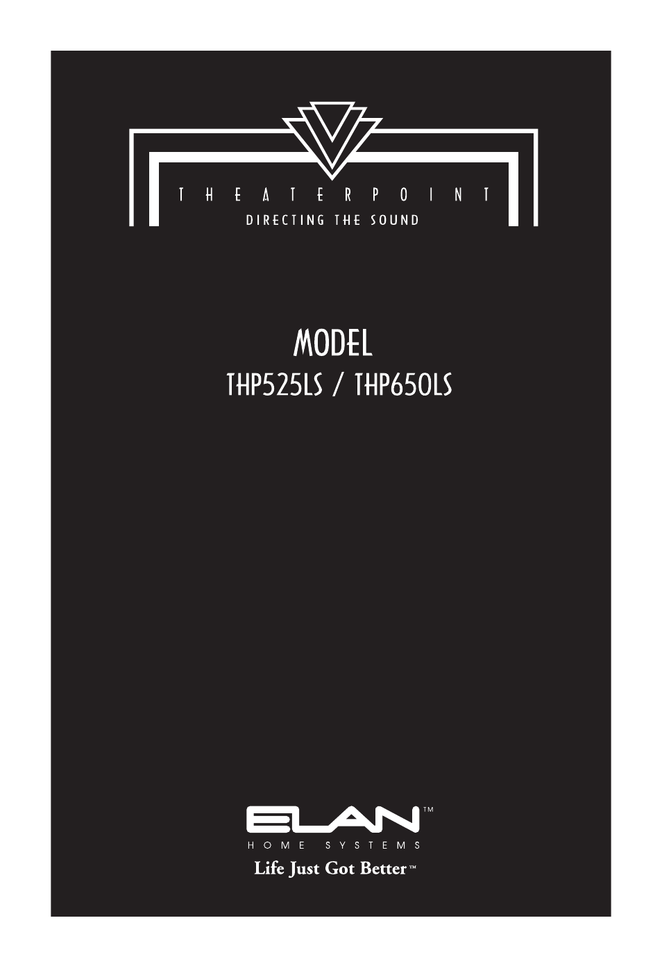 ELAN Home Systems THP650LS User Manual | 28 pages