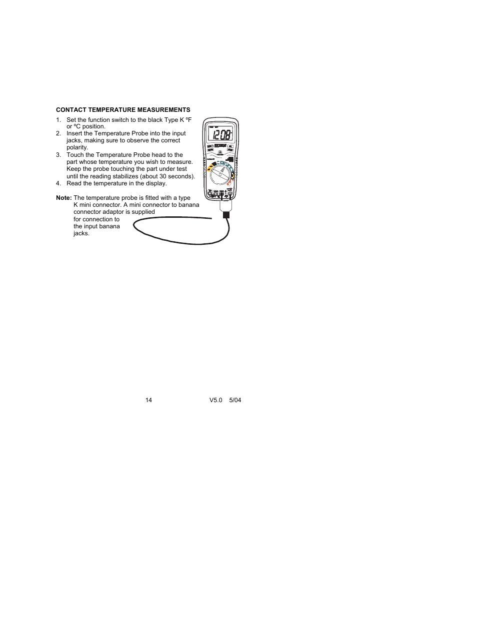 Extech Instruments 470 User Manual | Page 14 / 21