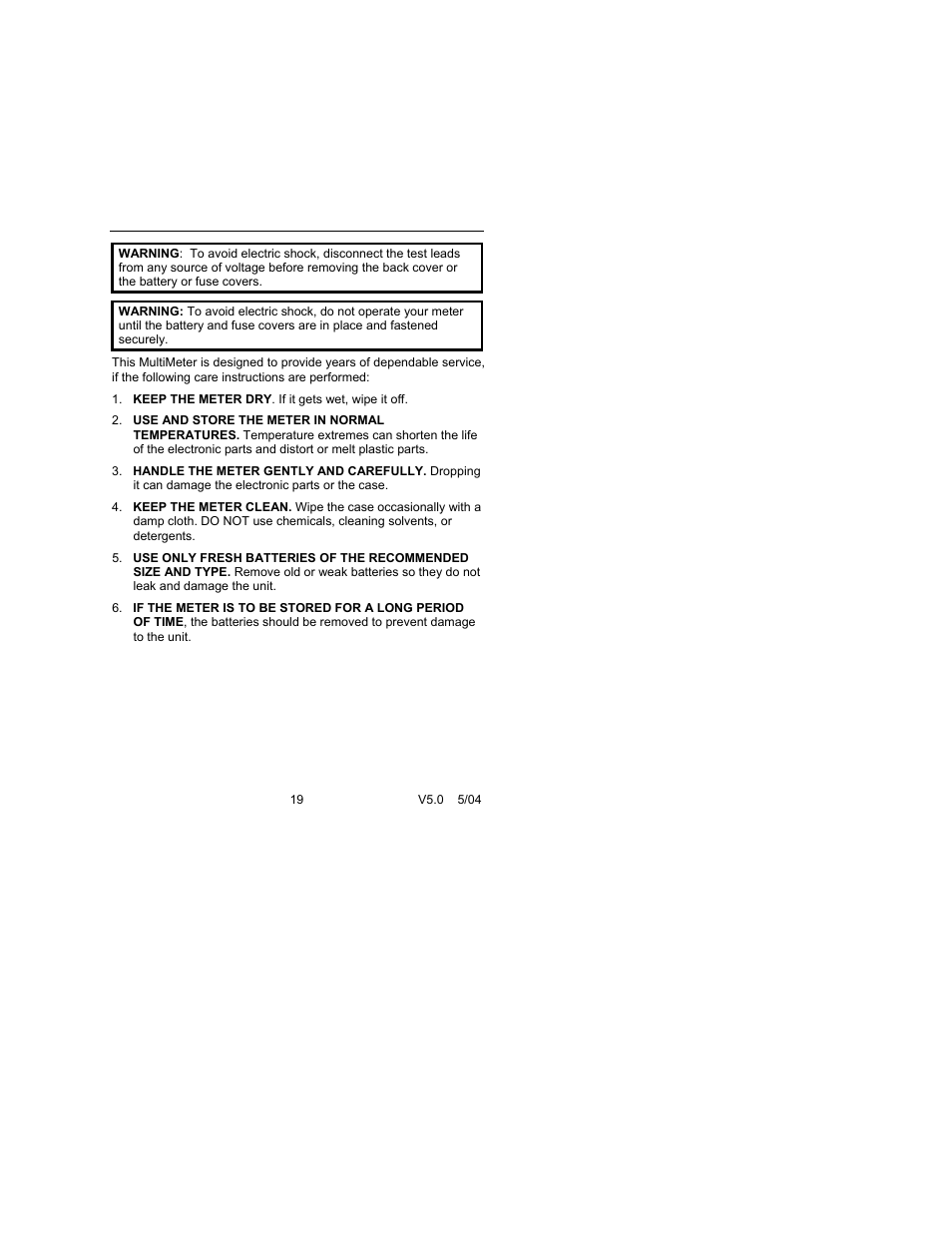 Extech Instruments 470 User Manual | Page 19 / 21