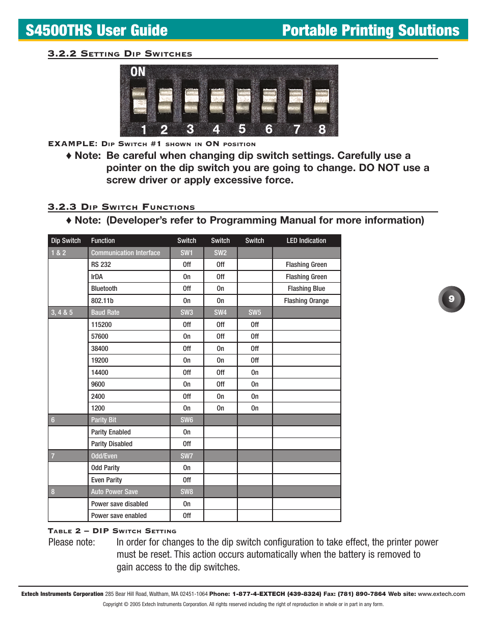 S4500ths user guide portable printing solutions | Extech Instruments S4500THS User Manual | Page 13 / 24