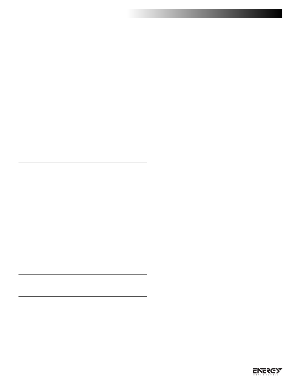 Metodo di bi-amplificazione | Energy Speaker Systems C-50 User Manual | Page 12 / 36