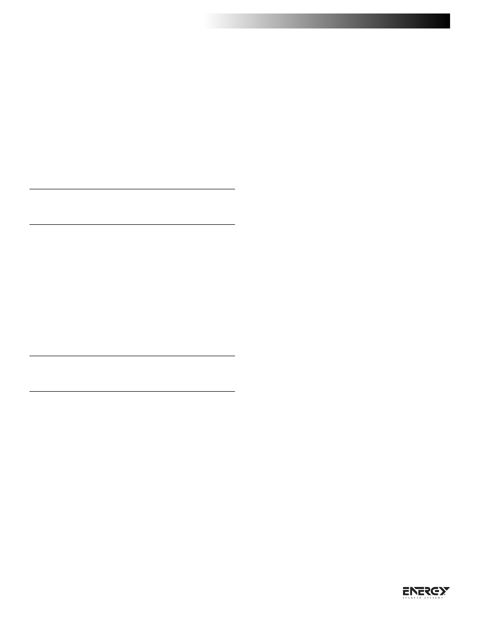 Anbringelse og montering af højttalere | Energy Speaker Systems C-50 User Manual | Page 18 / 36