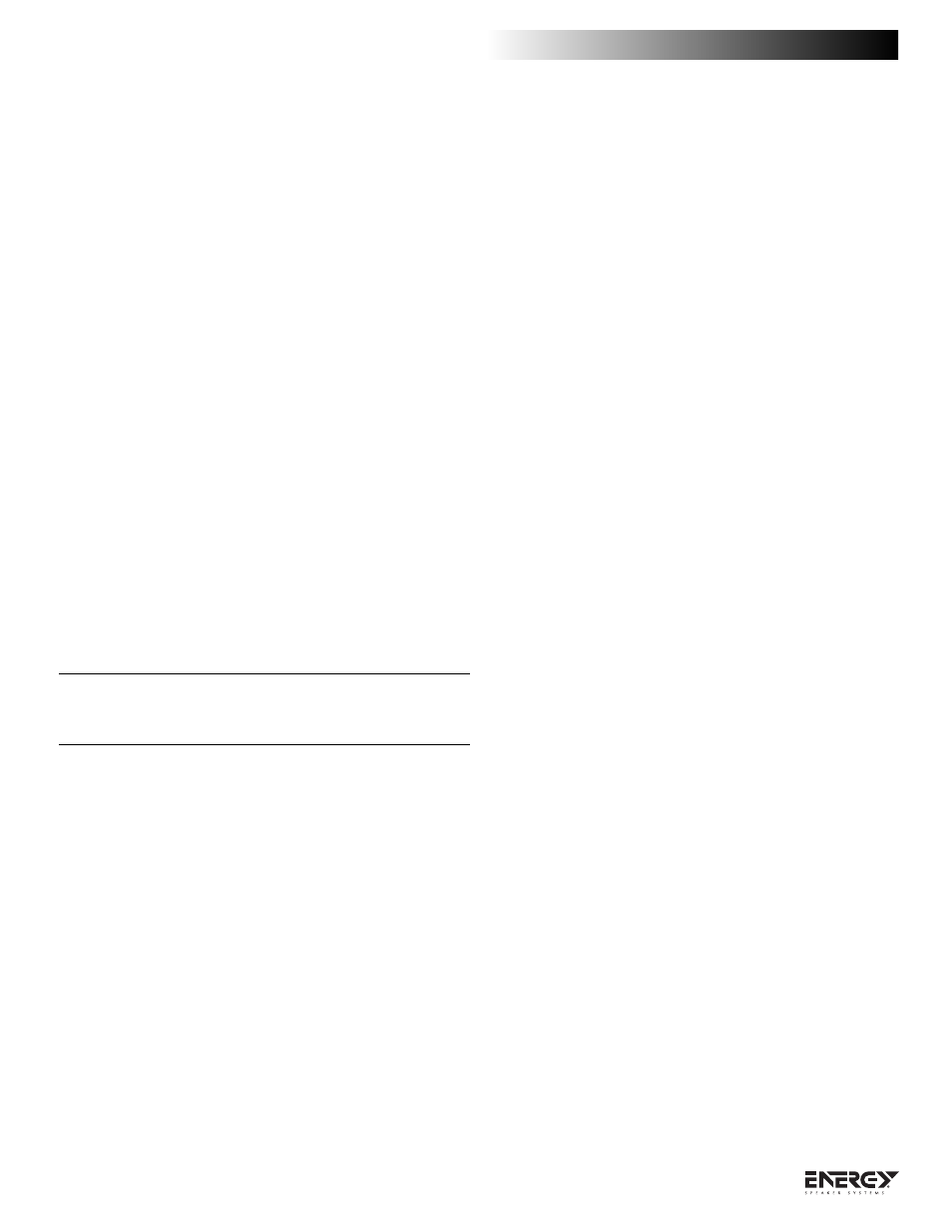 Fine tuning, Care of finish | Energy Speaker Systems C-50 User Manual | Page 4 / 36