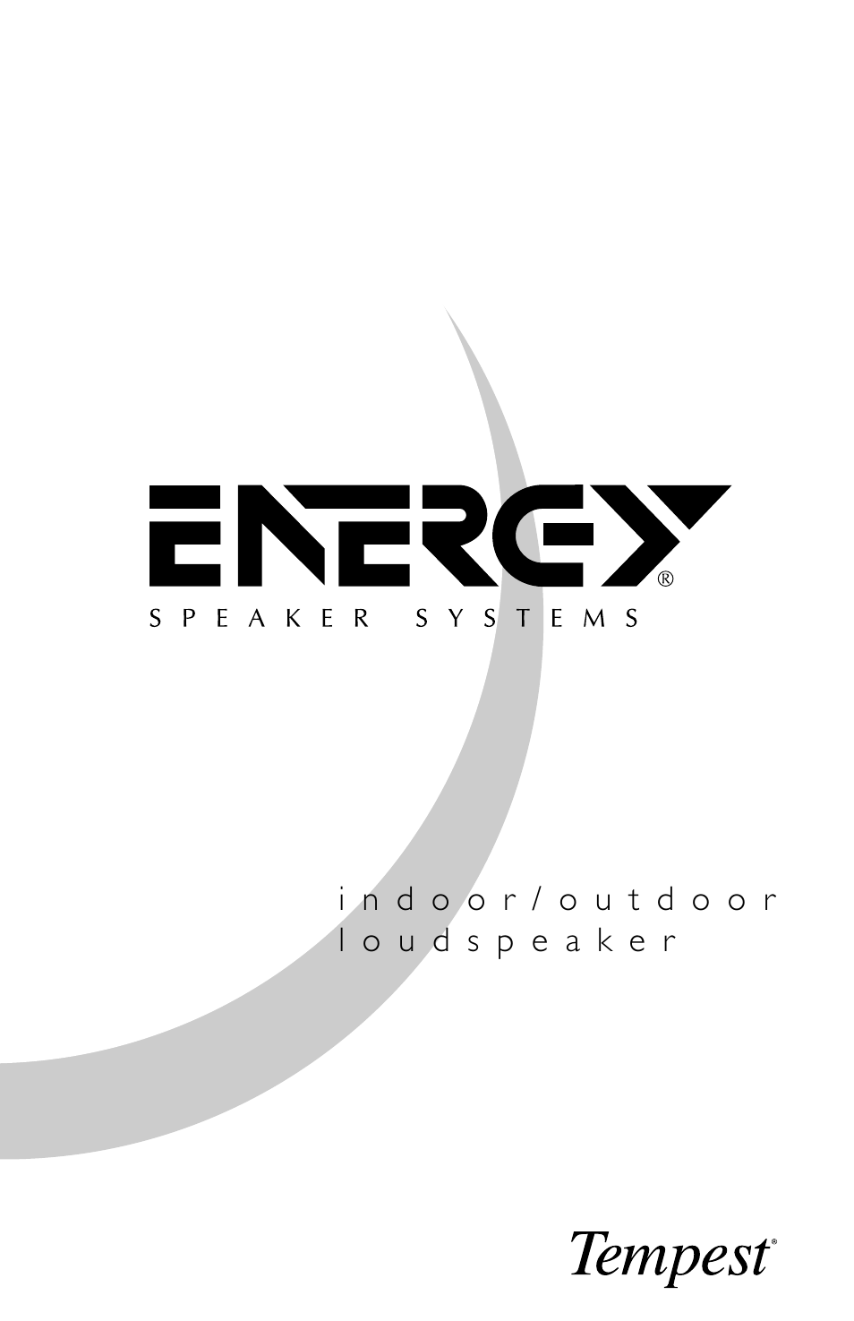 Energy Speaker Systems indoor / outdoor loudspeaker User Manual | 13 pages
