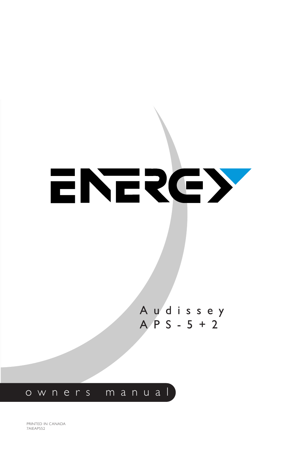 Energy Speaker Systems APS 5+2 User Manual | 17 pages