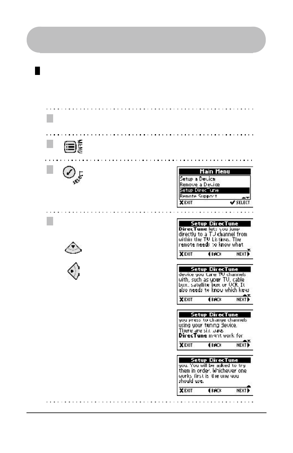 Getting started, Setup directune * device | Evolve Communications RD5000 User Manual | Page 22 / 76