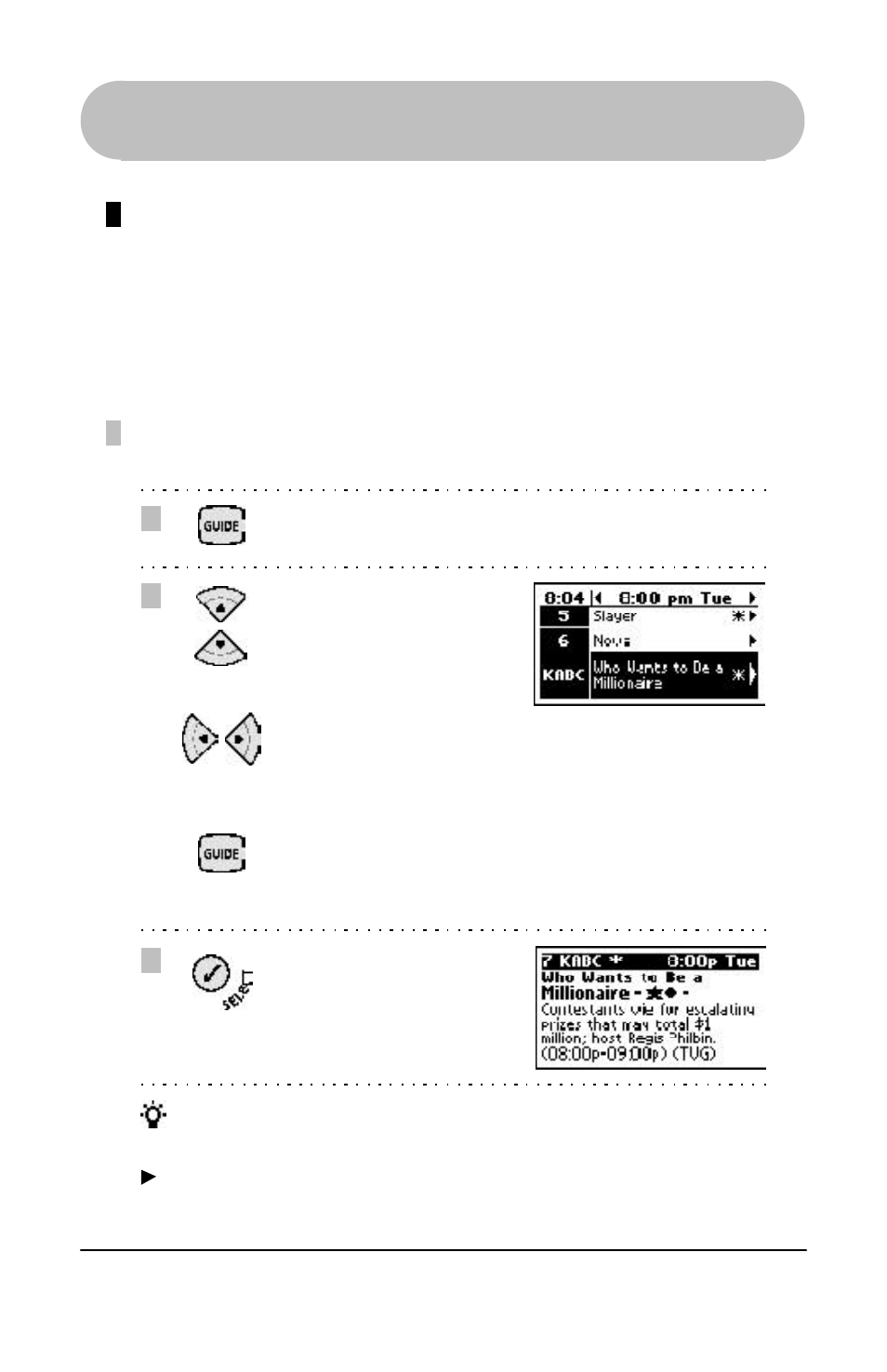 Using the remote, Program descriptions, Accessing and tuning | Evolve Communications RD5000 User Manual | Page 32 / 76