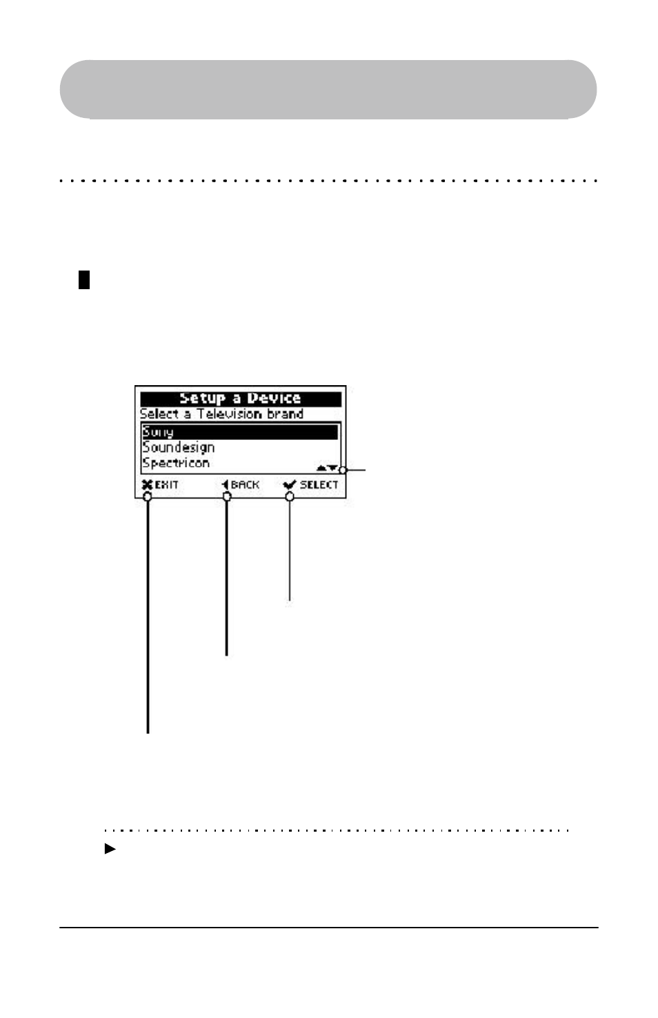 Using the remote, Using the menu key, Menu screen | Evolve Communications RD5000 User Manual | Page 41 / 76
