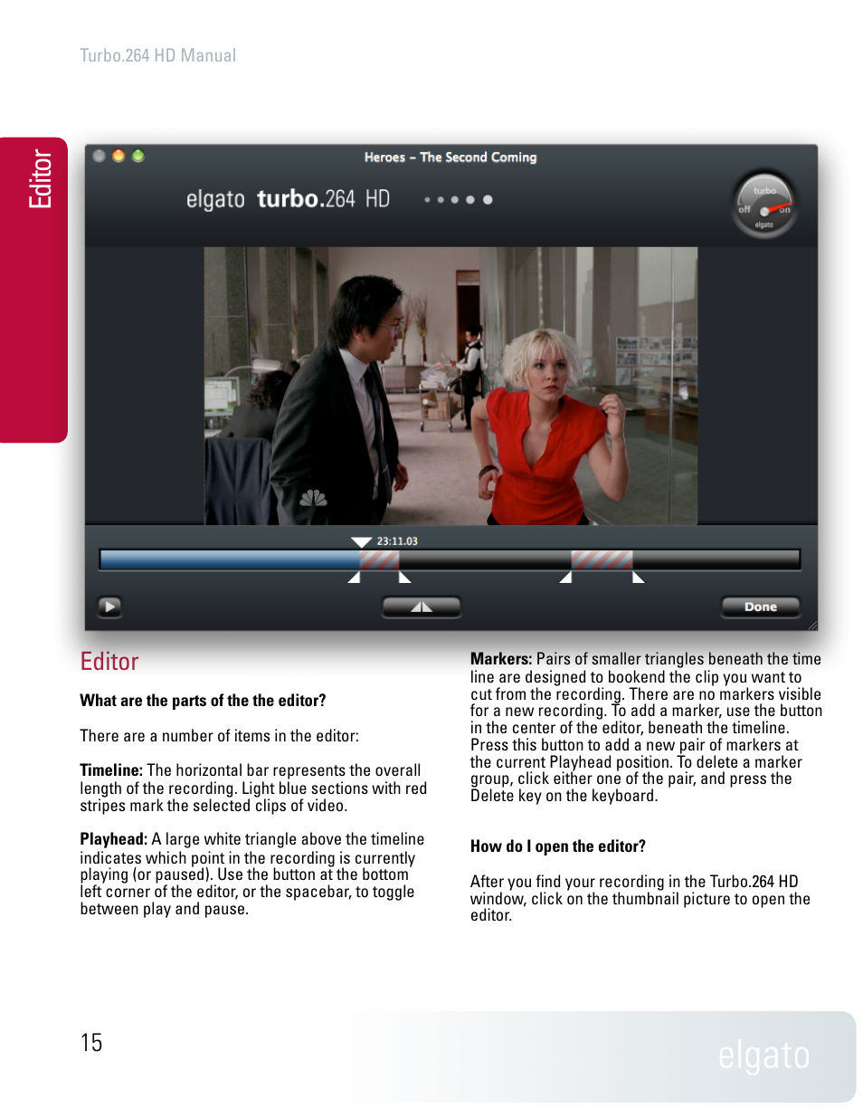 Editor | Elgato TURBO.264 HD User Manual | Page 15 / 24