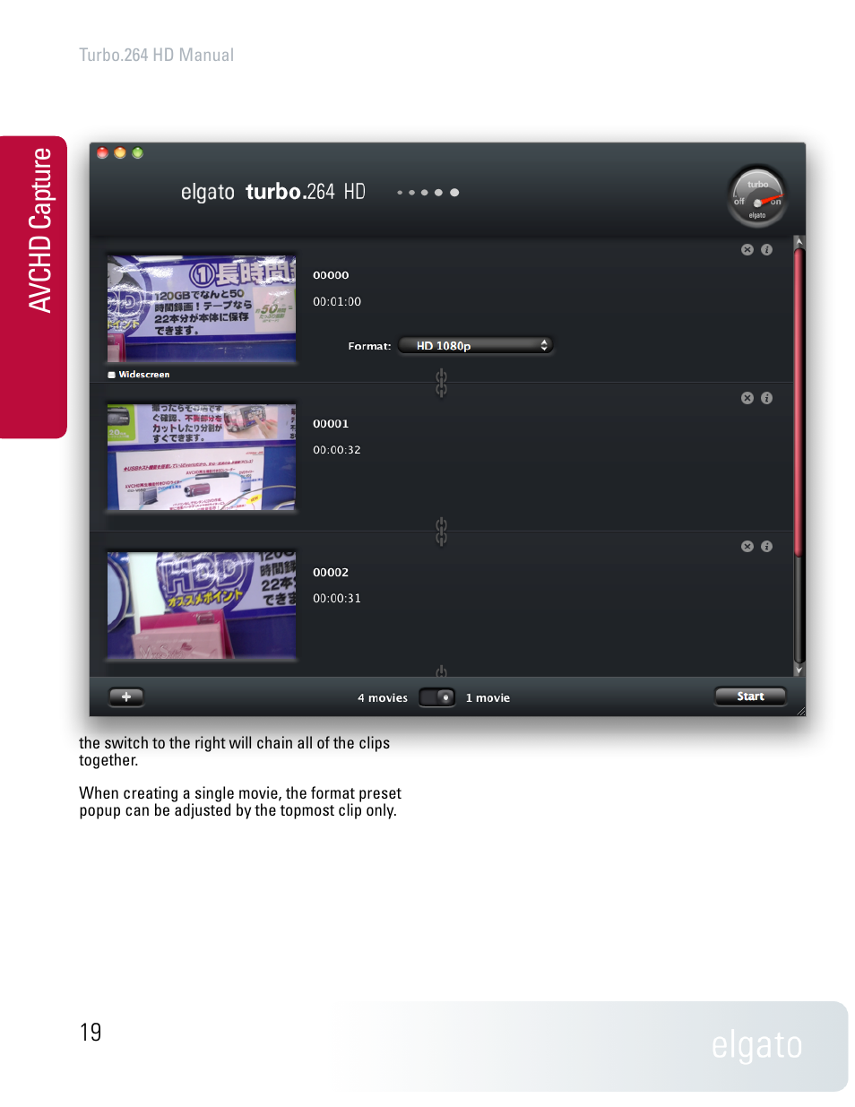 Av ch d ca pt ur e | Elgato TURBO.264 HD User Manual | Page 19 / 24