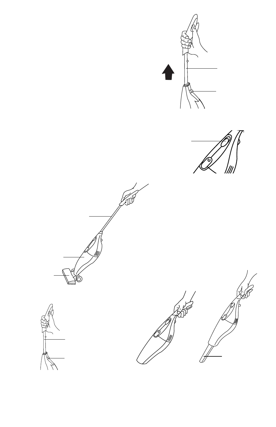 Telescopic handle, How to use, Power switch | As a stick vac, As a hand vac | Eureka 92A User Manual | Page 6 / 12