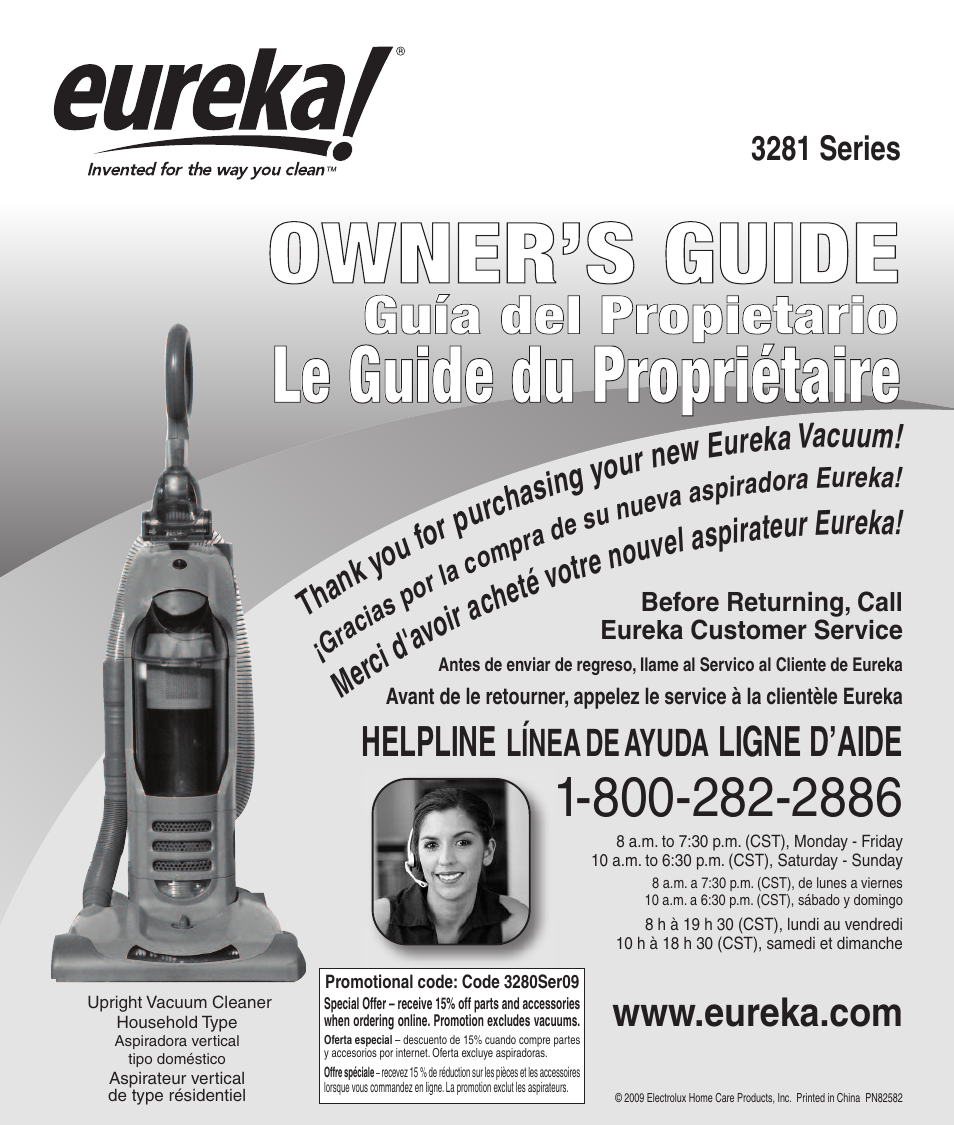 Eureka 3281 User Manual | 8 pages