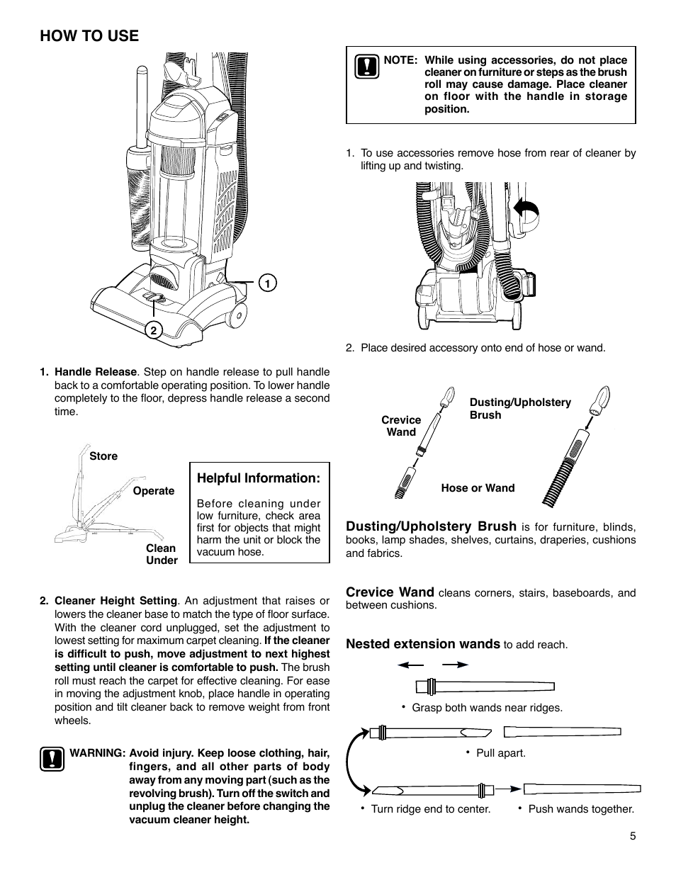 How to use | Eureka 5740-5799 Series User Manual | Page 5 / 12