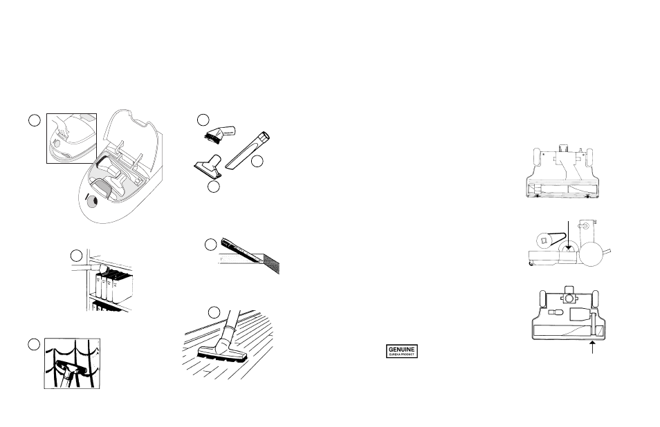 Brush roll, Brush roll belt and light bulb, How to replace worn belt or light bulb | Tools | Eureka 6998 Series User Manual | Page 8 / 10