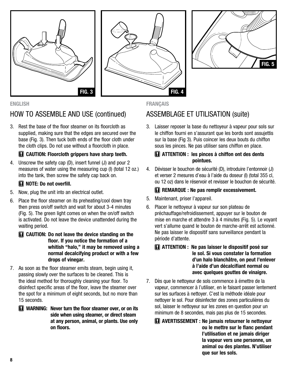Eureka 313 User Manual | Page 8 / 20