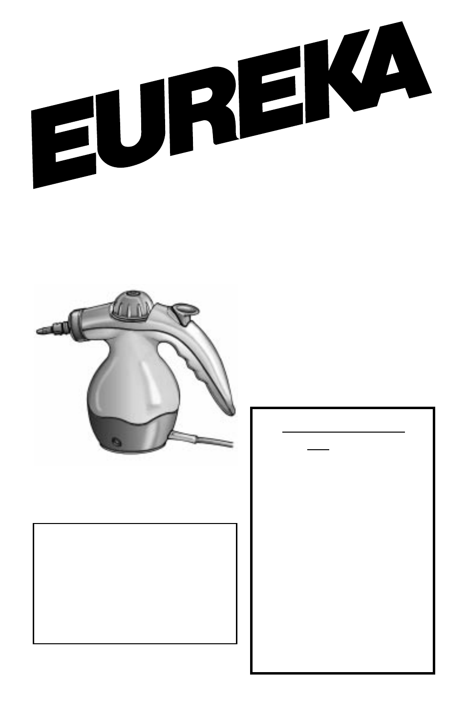 Eureka 350 Series User Manual | 16 pages