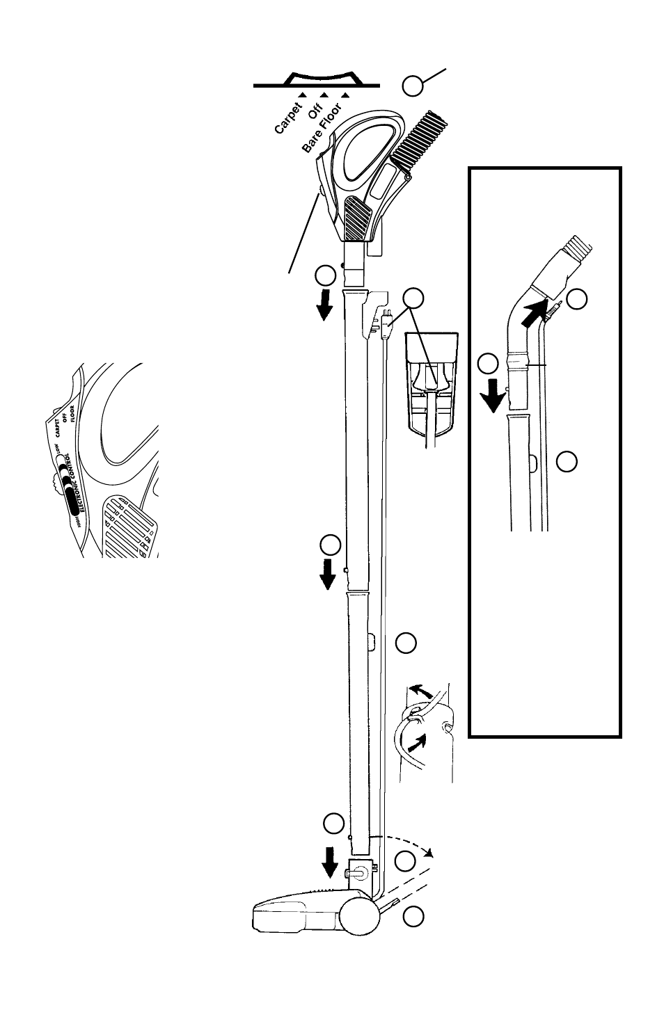 Assembly & use 6820-6899, How to assemble and use | Eureka 6799 User Manual | Page 6 / 16