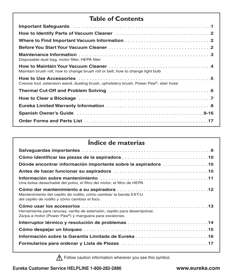 Eureka 4870 User Manual | Page 2 / 10