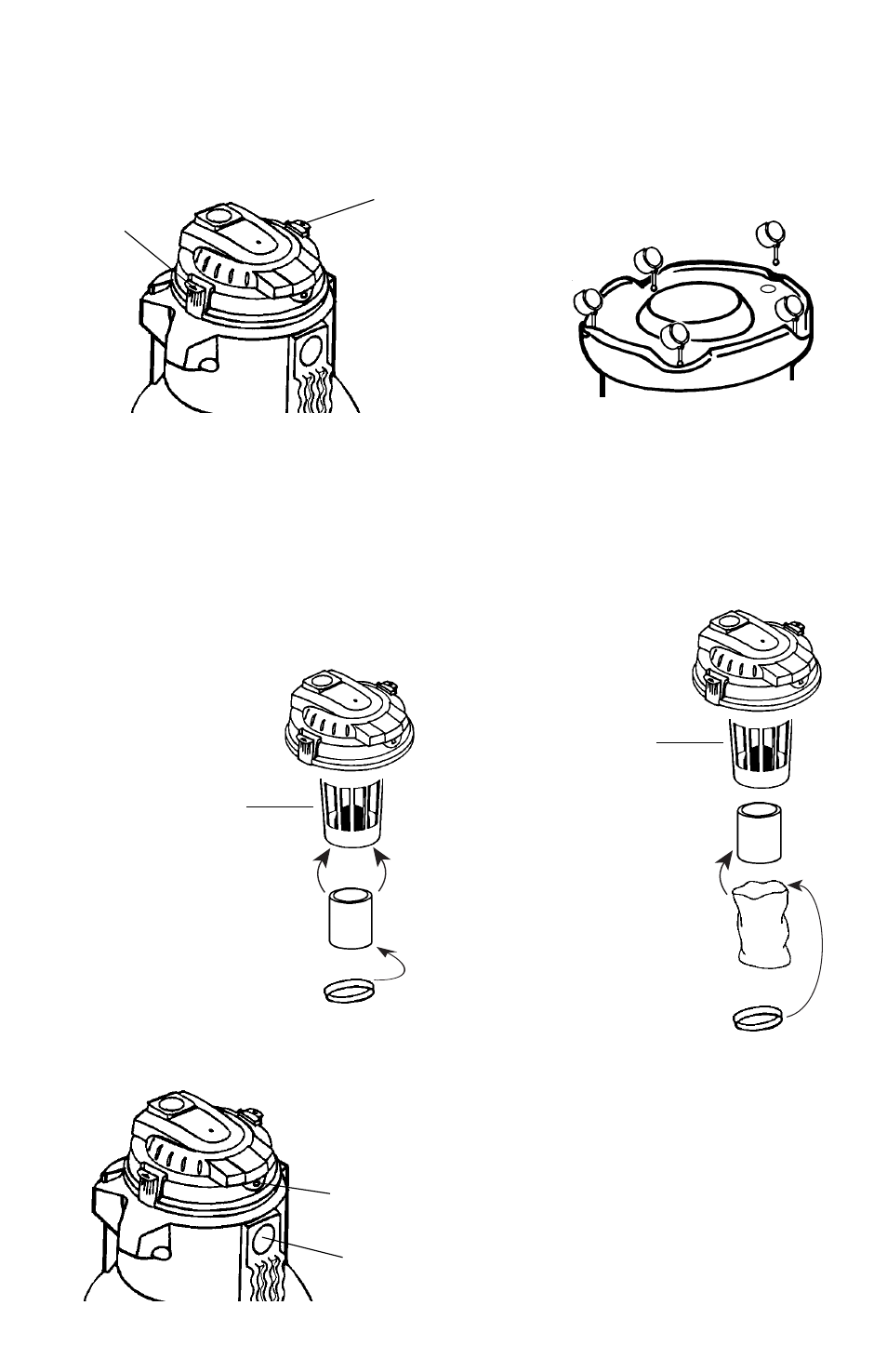 Como armar la aspiradora, Para aspirar en mojado unicamente, Para aspirar en seco unicamente | Eureka 2800 Series User Manual | Page 24 / 30