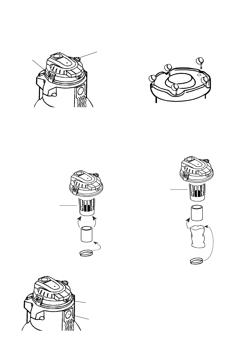 How to assemble, For wet pick-up only, For dry pick-up only | Eureka 2800 Series User Manual | Page 8 / 30