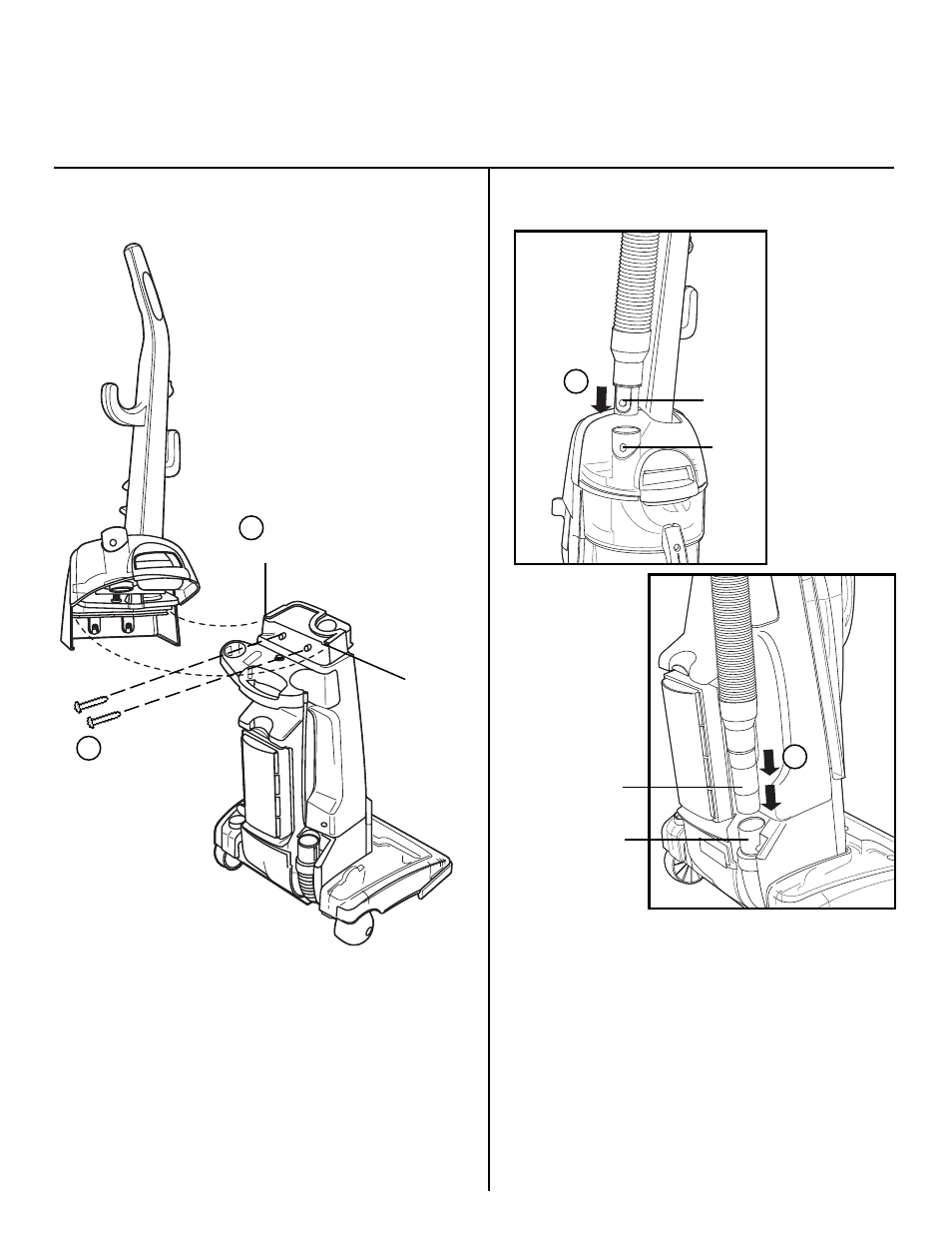 How to assemble, Step a attach handle, Step b attach hose | Eureka 4650 User Manual | Page 5 / 20