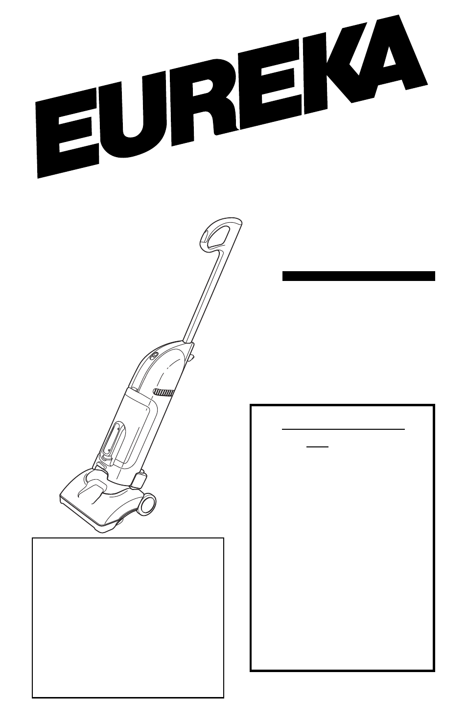 Eureka 570A User Manual | 12 pages