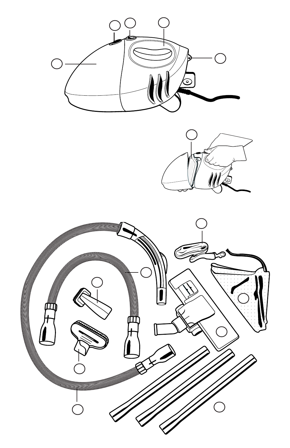 Identify parts | Eureka 63 User Manual | Page 5 / 12