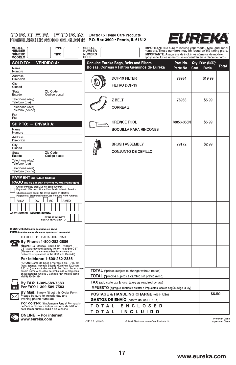 Eureka 450 User Manual | Page 17 / 22