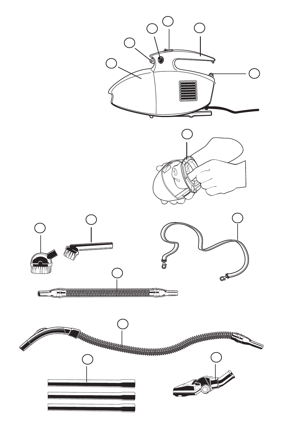 Identify parts | Eureka 59 User Manual | Page 5 / 12