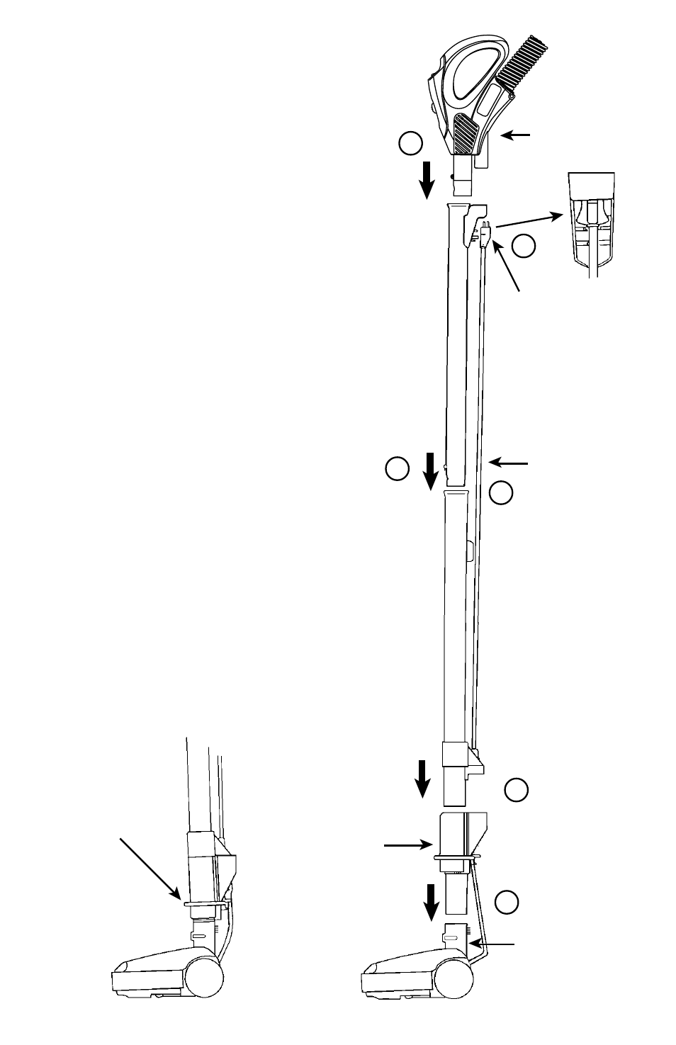 Quick release, Wand, System instructions | On some models | Eureka 6700 User Manual | Page 8 / 16