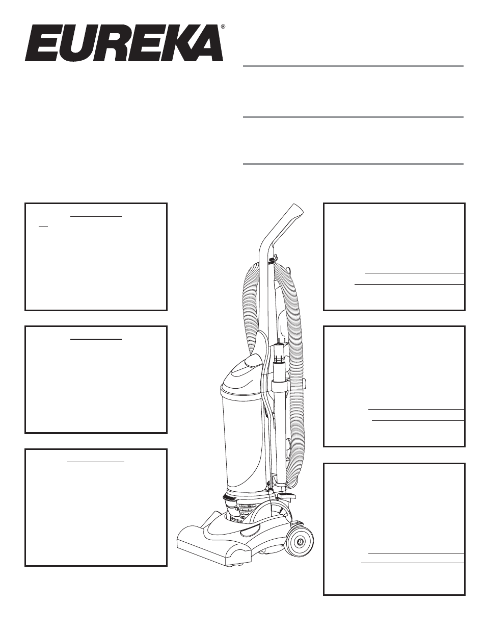 Eureka 4750A User Manual | 31 pages