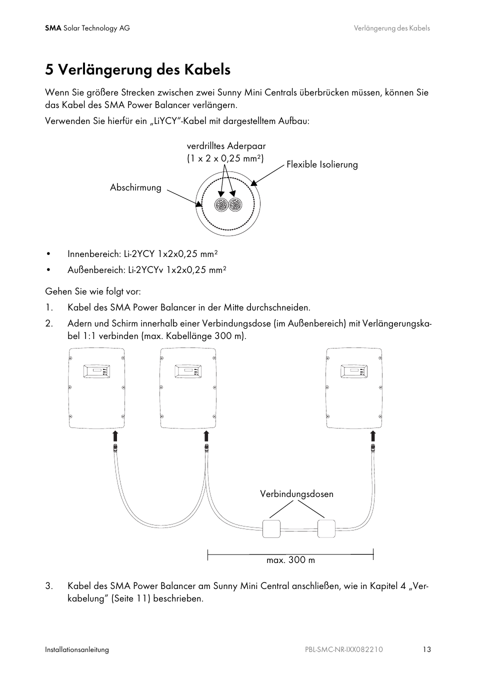 5 verlängerung des kabels | Eureka PBL-SMC-10-NR User Manual | Page 13 / 52