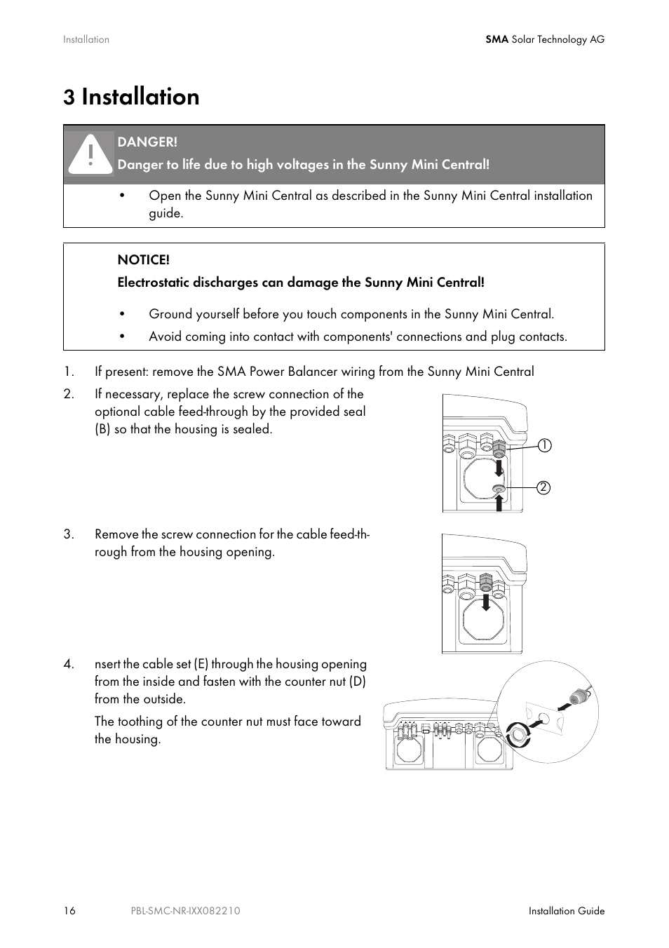 3 installation, 3installation | Eureka PBL-SMC-10-NR User Manual | Page 16 / 52