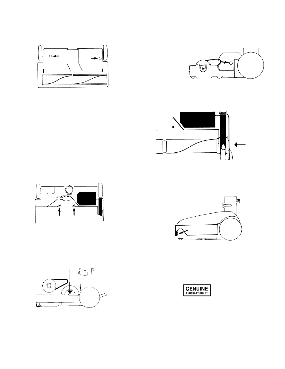 How to replace worn belt or light bulb | Eureka WHIRLWIND 6980 User Manual | Page 11 / 16