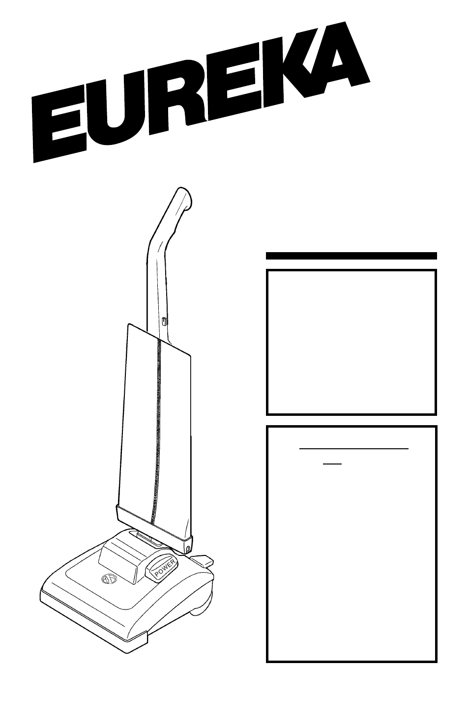 Eureka 7600 SERIES User Manual | 12 pages