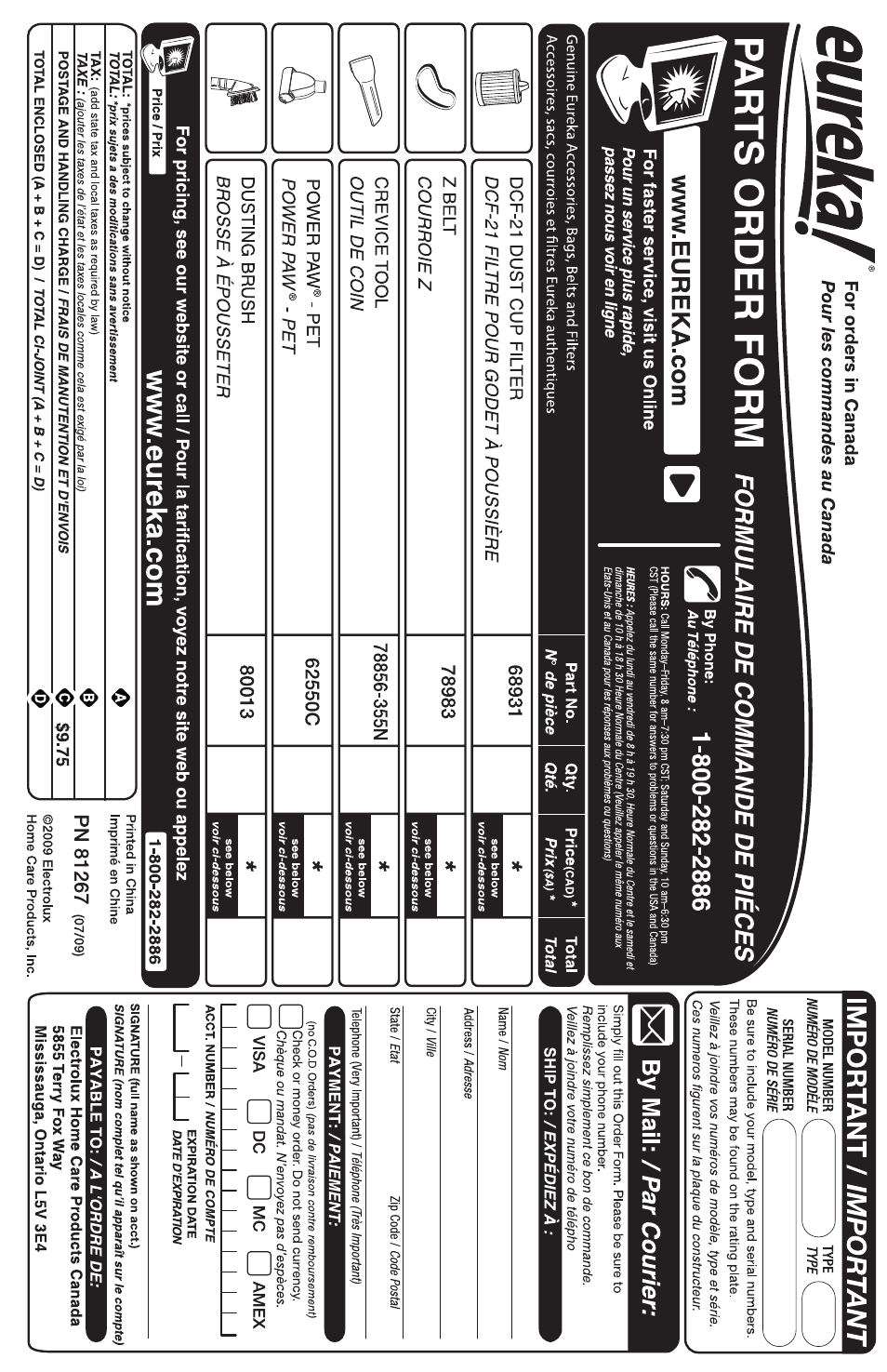 Eureka 460 User Manual | Page 18 / 22